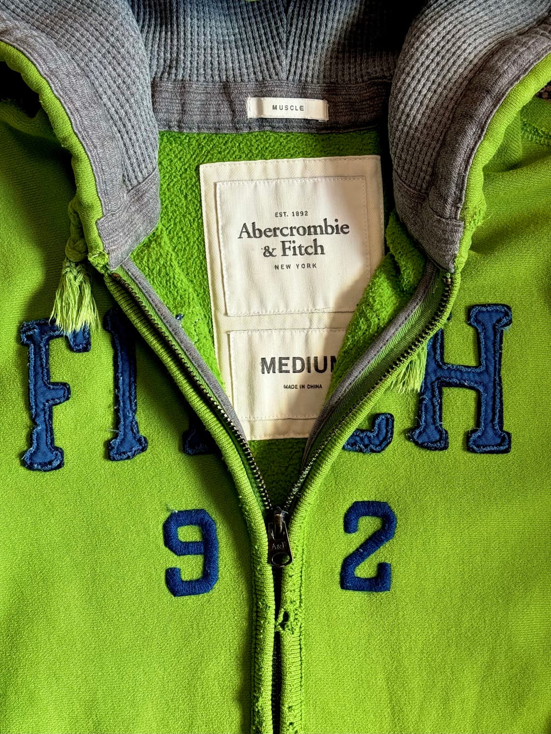 아베크롬비 아플리케 로고 후디 말차 상품이미지3