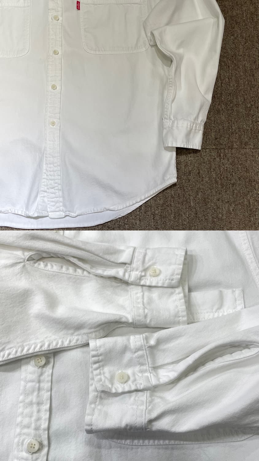 (M) 90s Levi's 리바이스 화이트 셔츠 상품이미지6