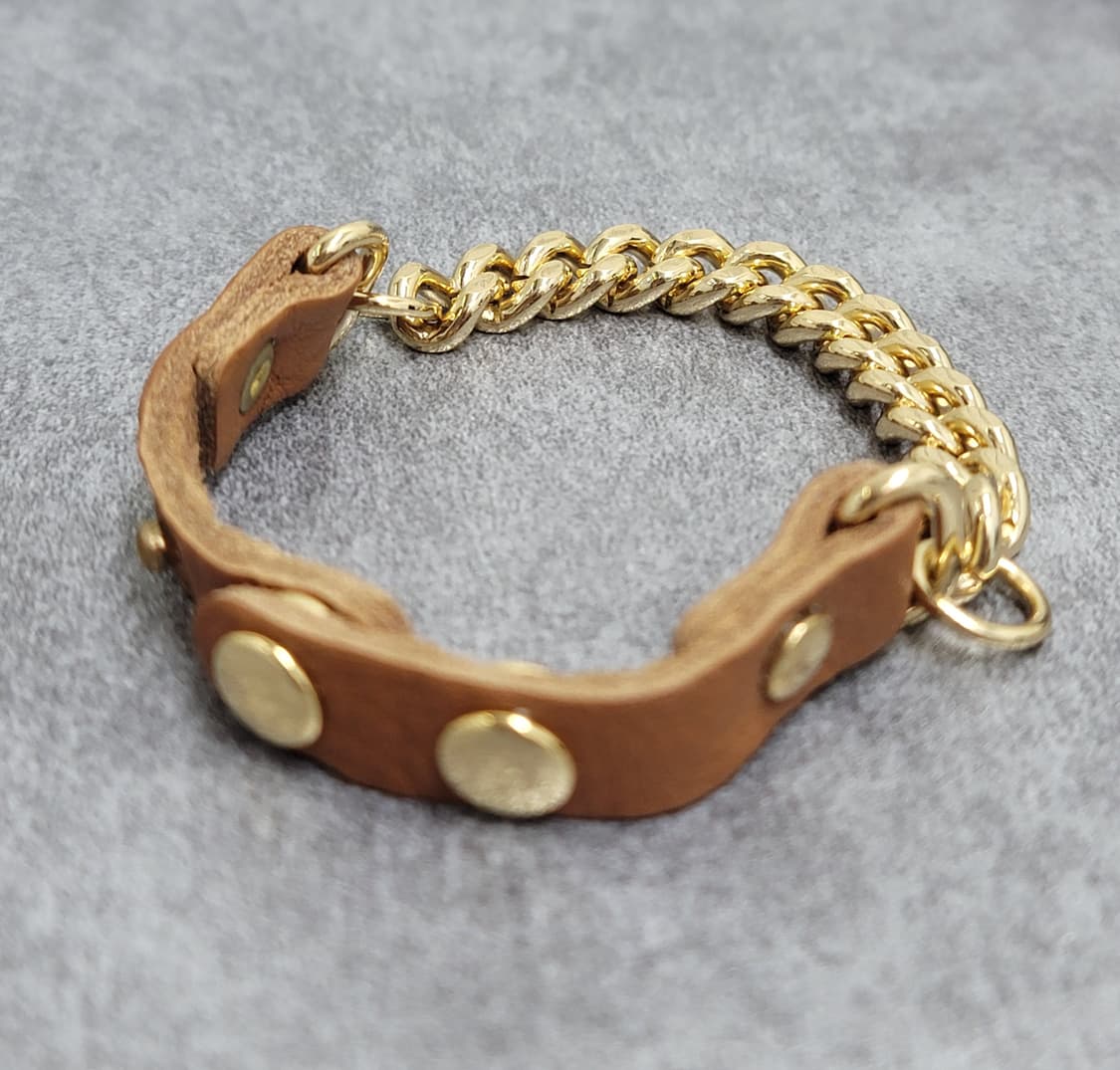 chain leather bracelet  상품이미지1