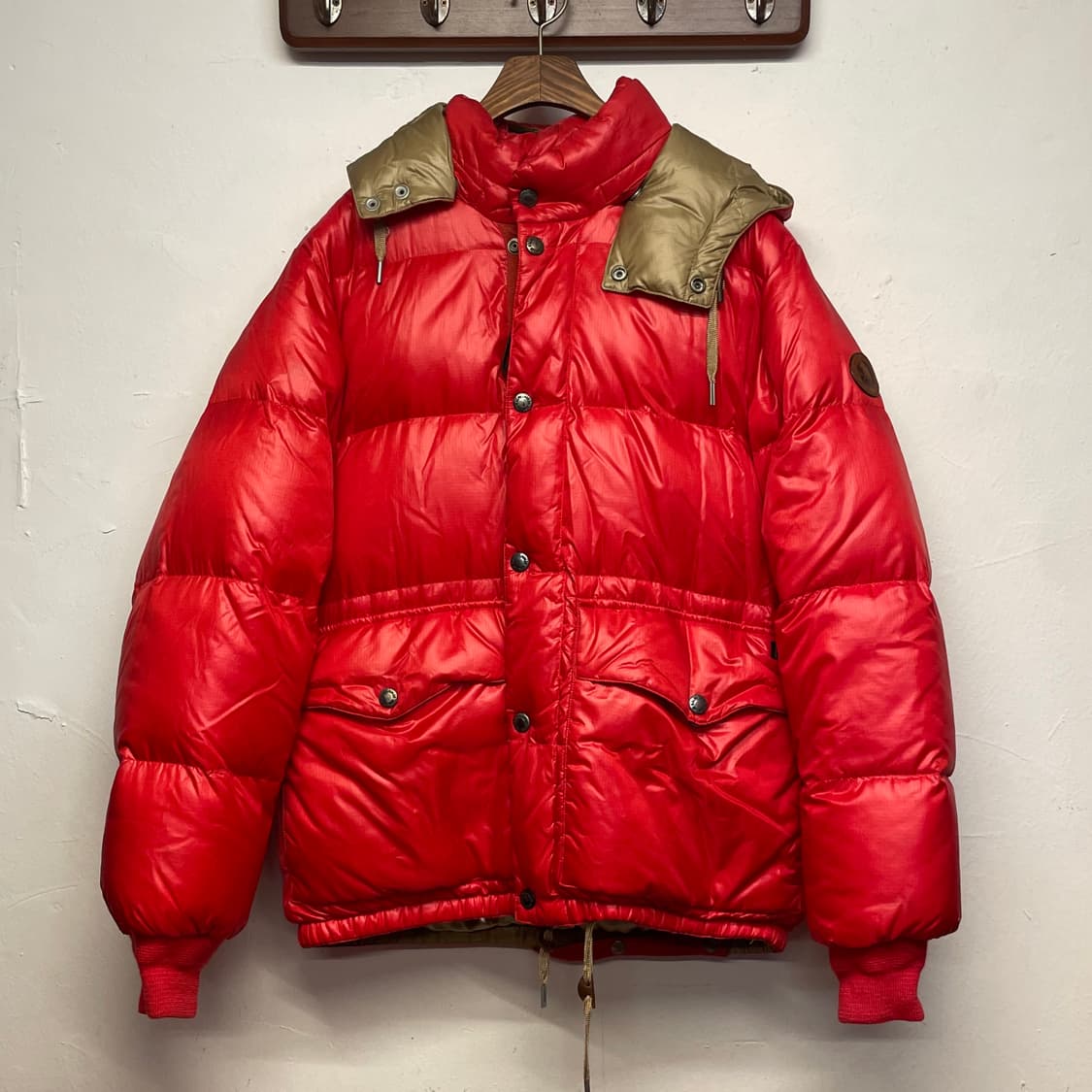 폴로 랄프로렌 (올드스쿨) 레드 푸퍼 덕 다운 패딩 상품이미지1