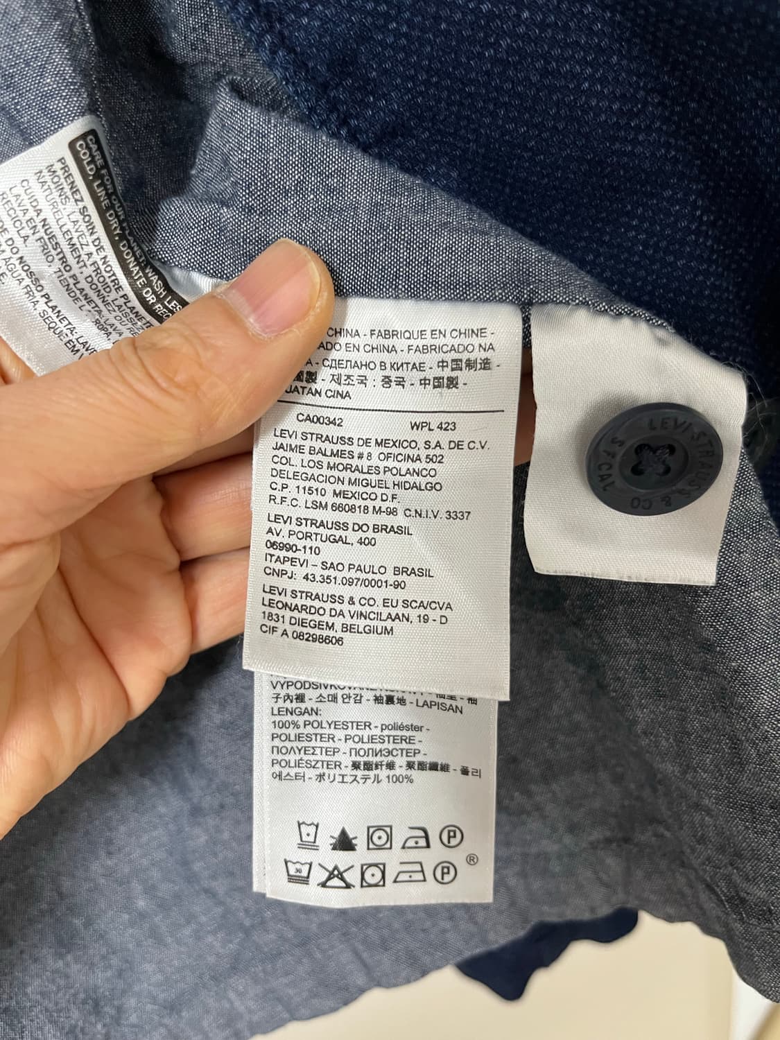 리바이스 면 자켓 하프 상품이미지10