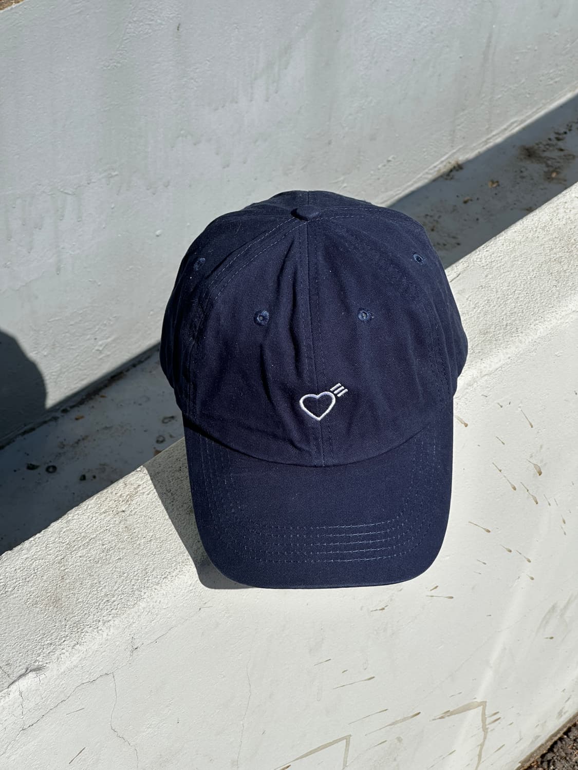 [M-L] 휴먼메이드 하트 네이비 볼캡 모자 상품이미지1