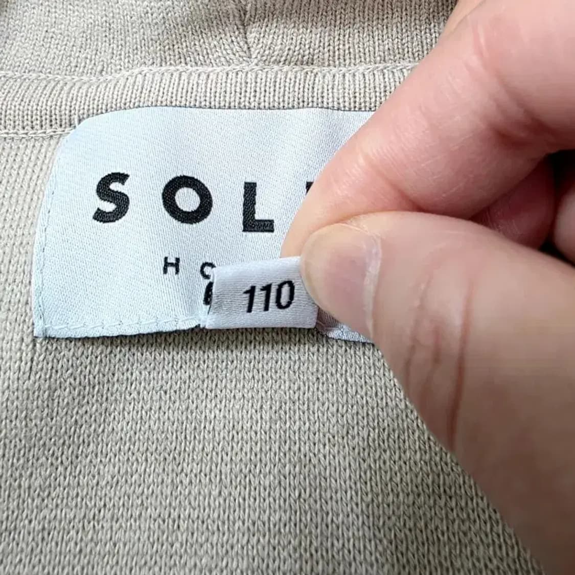 솔리드옴므 후드 집업 오버핏 새상품 110 상품이미지7