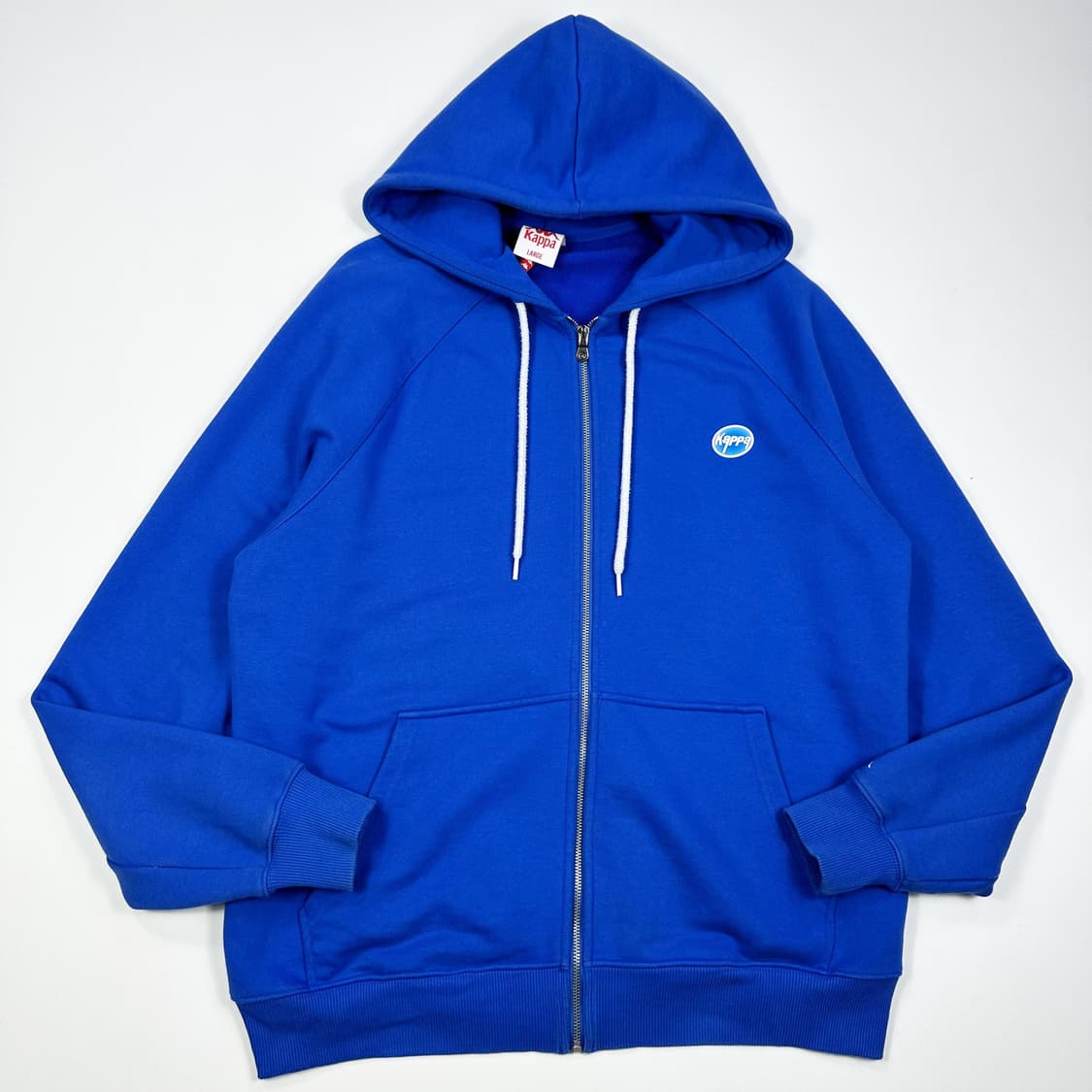 카파 어센틱 블루 백로고 헤비 후드집업 (실측 XL) 상품이미지2