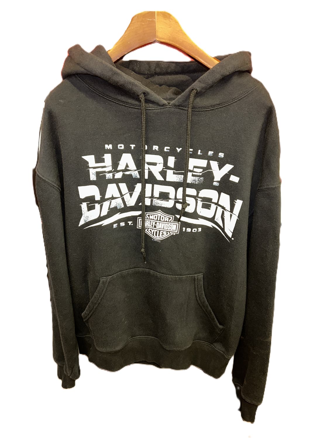 Harley Davidson 블랙 빅로고 후드티 상품이미지1