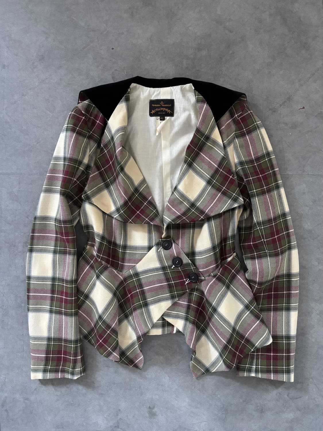 Vivienne Westwood 비비안 웨스트우드 타탄 체크 블레이저 상품이미지4