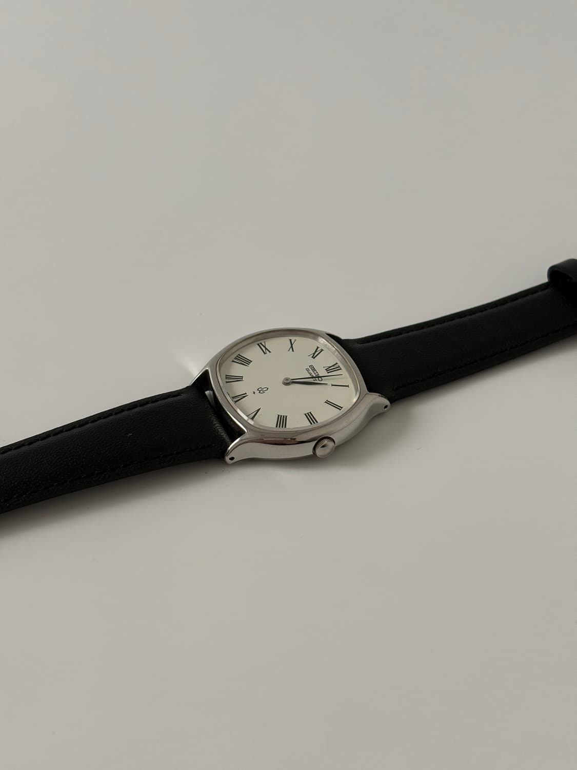 세이코 1970년대 Chariot 로만 인덱스 쿠션 스퀘어 실버 쿼츠 상품이미지5