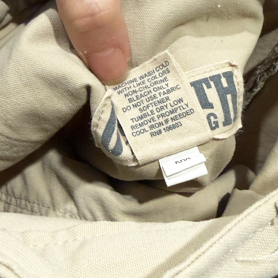 USA VINTAGE 유틸리티 워크 카고팬츠 플랩포켓 패널 디테일 베이지 상품이미지8