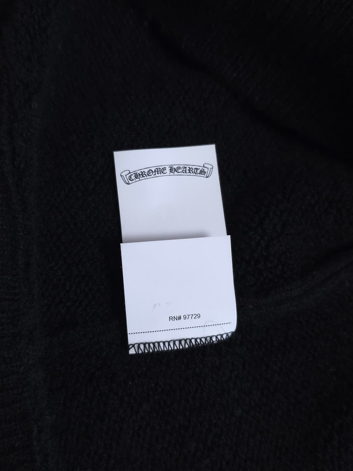 [XL] 크롬하츠 플로랄 자수 캐시미어 니트 블랙 상품이미지10