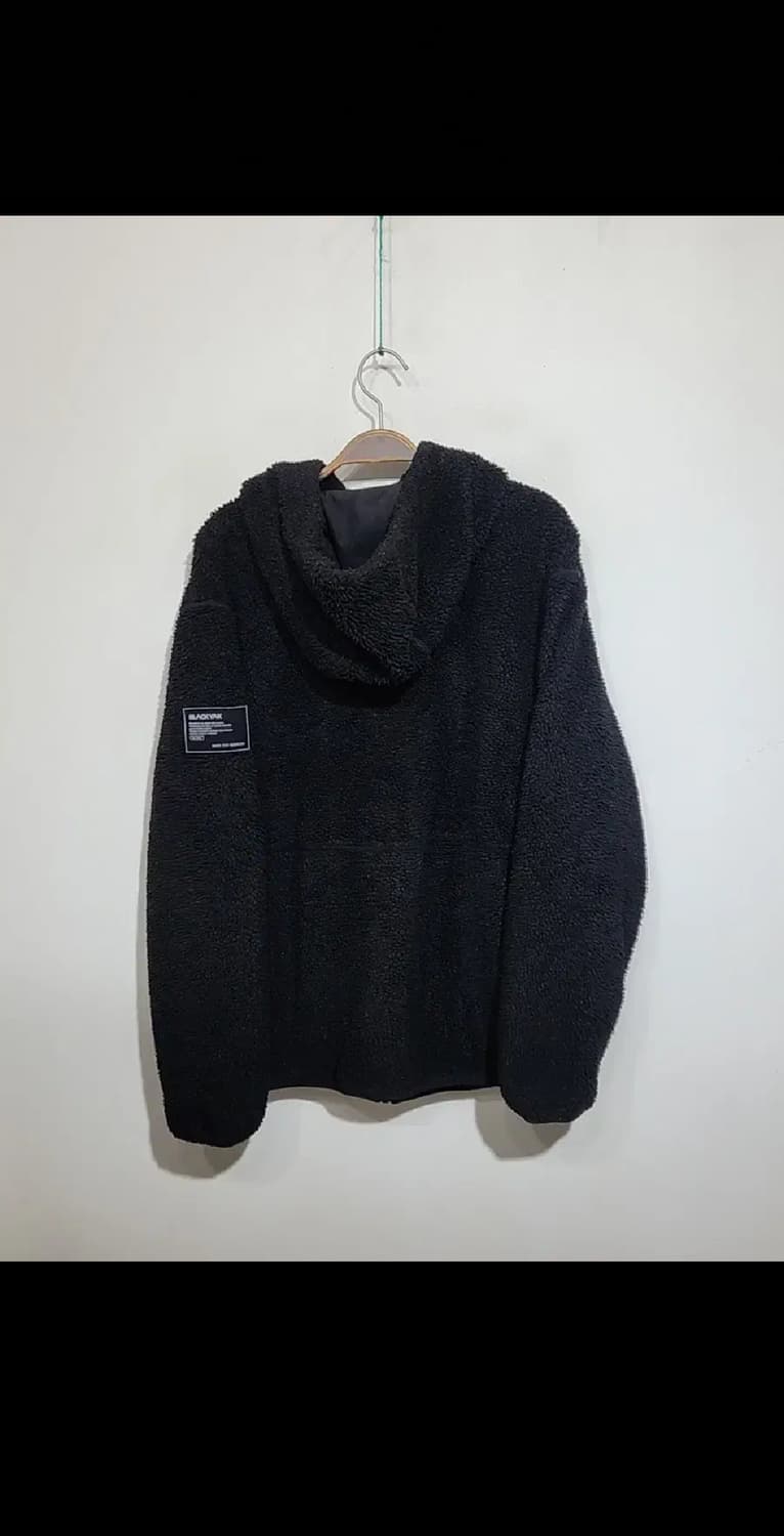 (110) 블랙야크 후리스 후드점퍼 검정 뽀글이 빅사이즈 플리스 자켓  상품이미지6