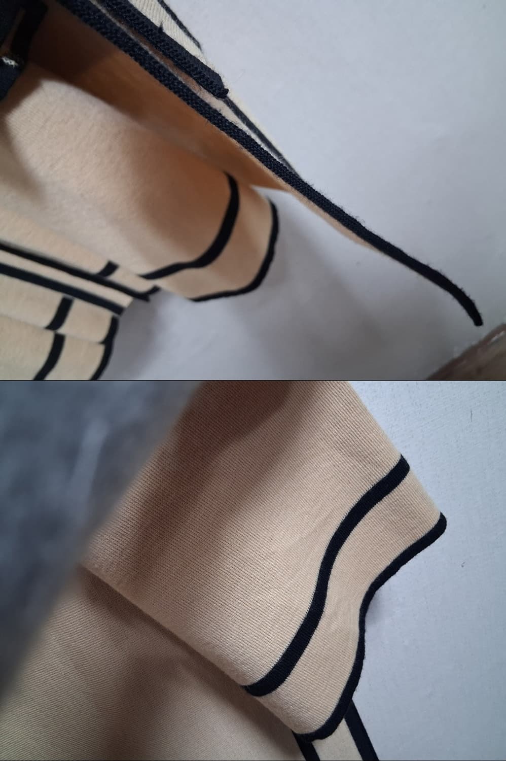 일본구제  PRIVATE MENU 옐로우 고급순모니트원피스 머플러세트66 상품이미지6