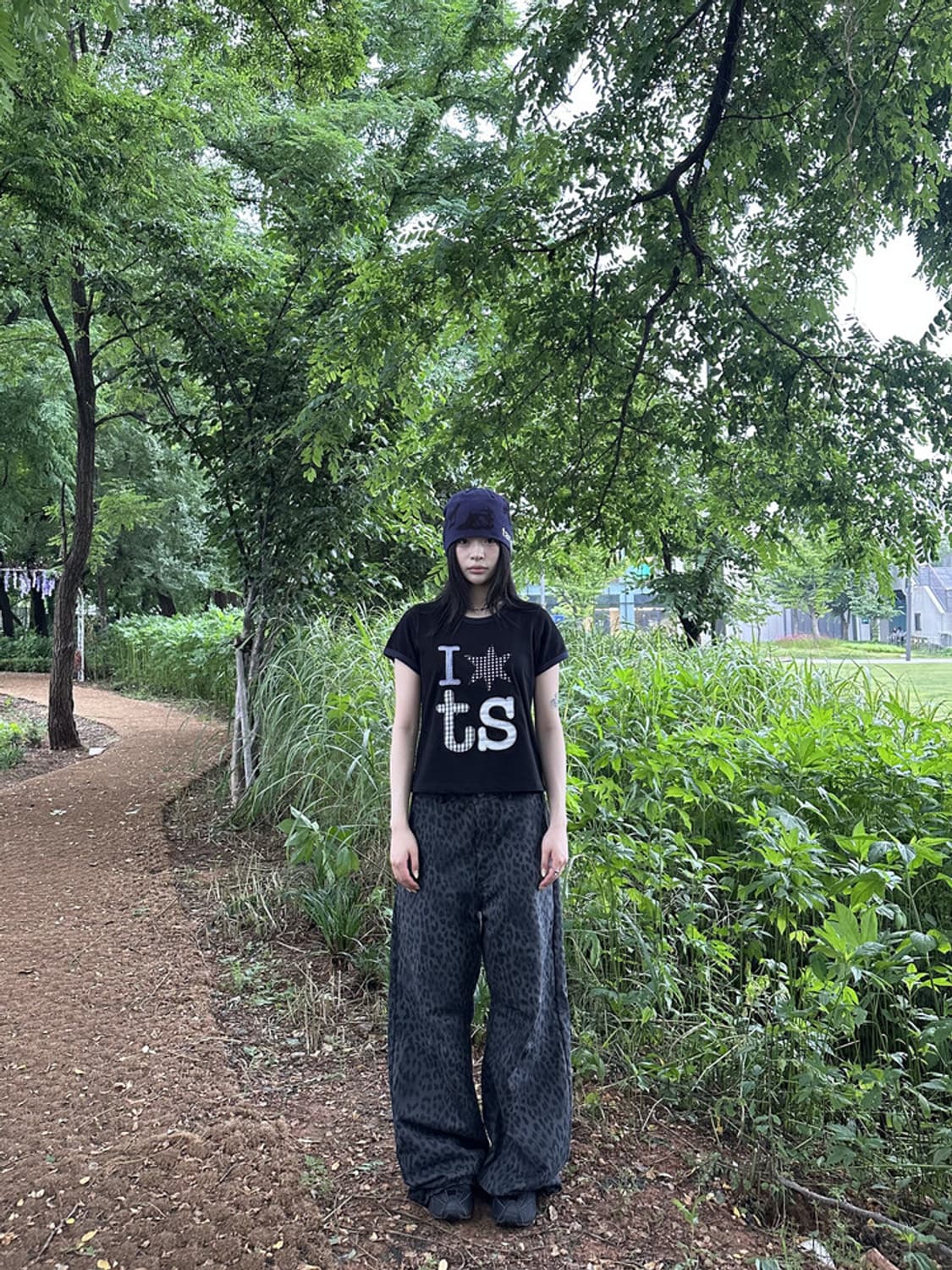 탄산마그네슘x송이송이 원숄더 아일렛 롱슬리브 + 비니 상품이미지3