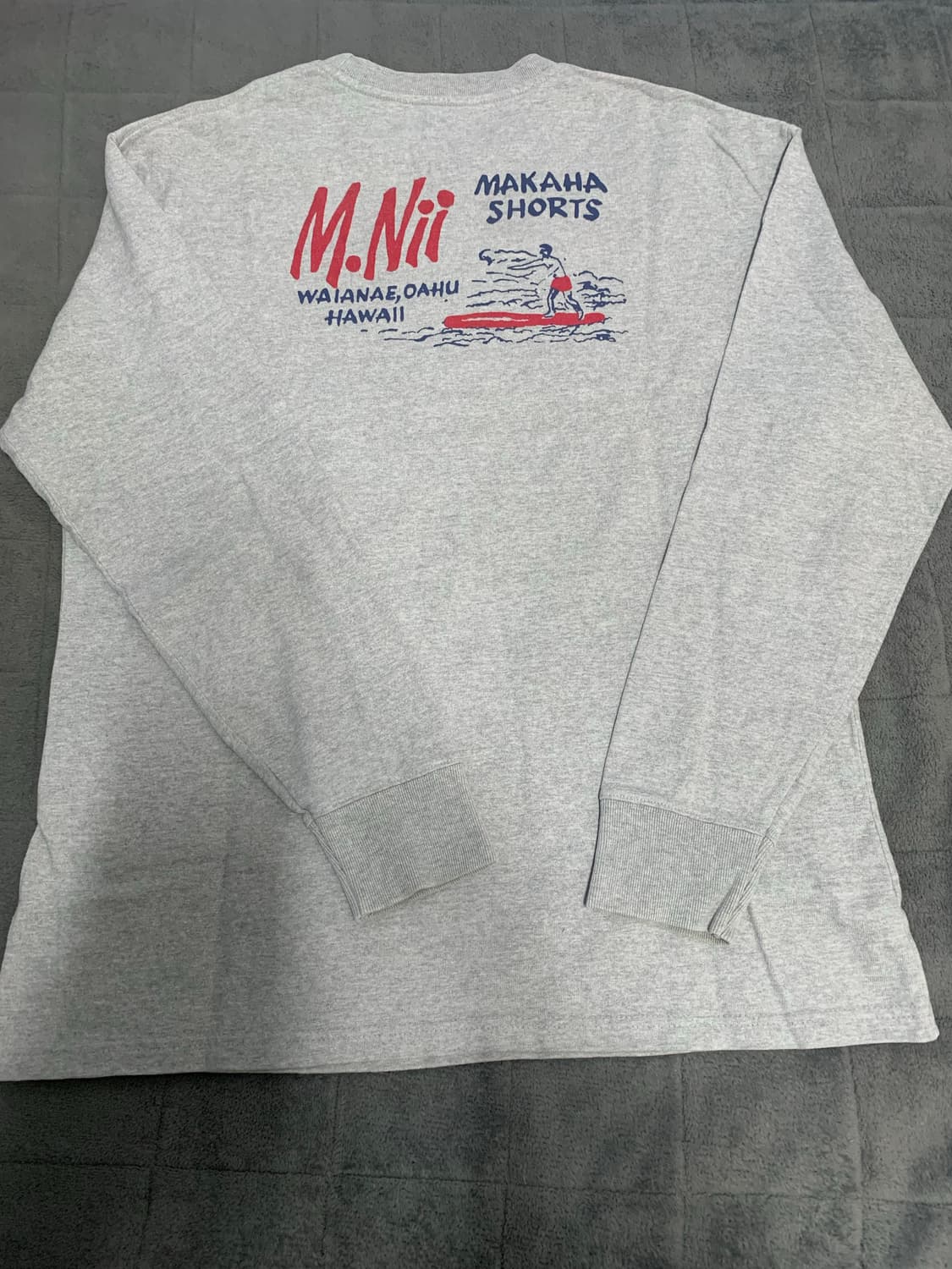 M.Nii 엠니 긴팔 티셔츠 L 회색 상품이미지2