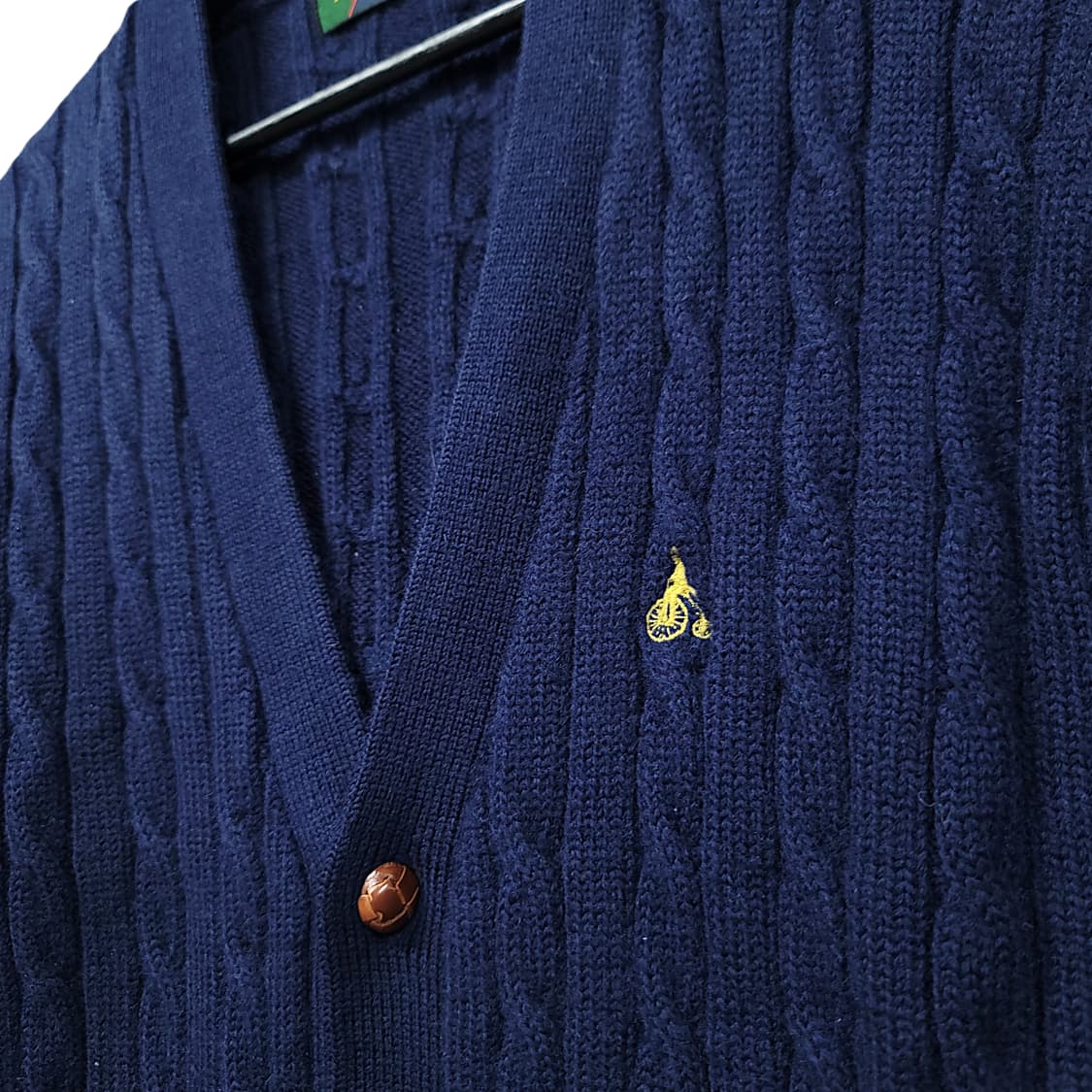 [95] 빈폴 네이비 빈티지 케이블 울 니트 가디건 상품이미지4