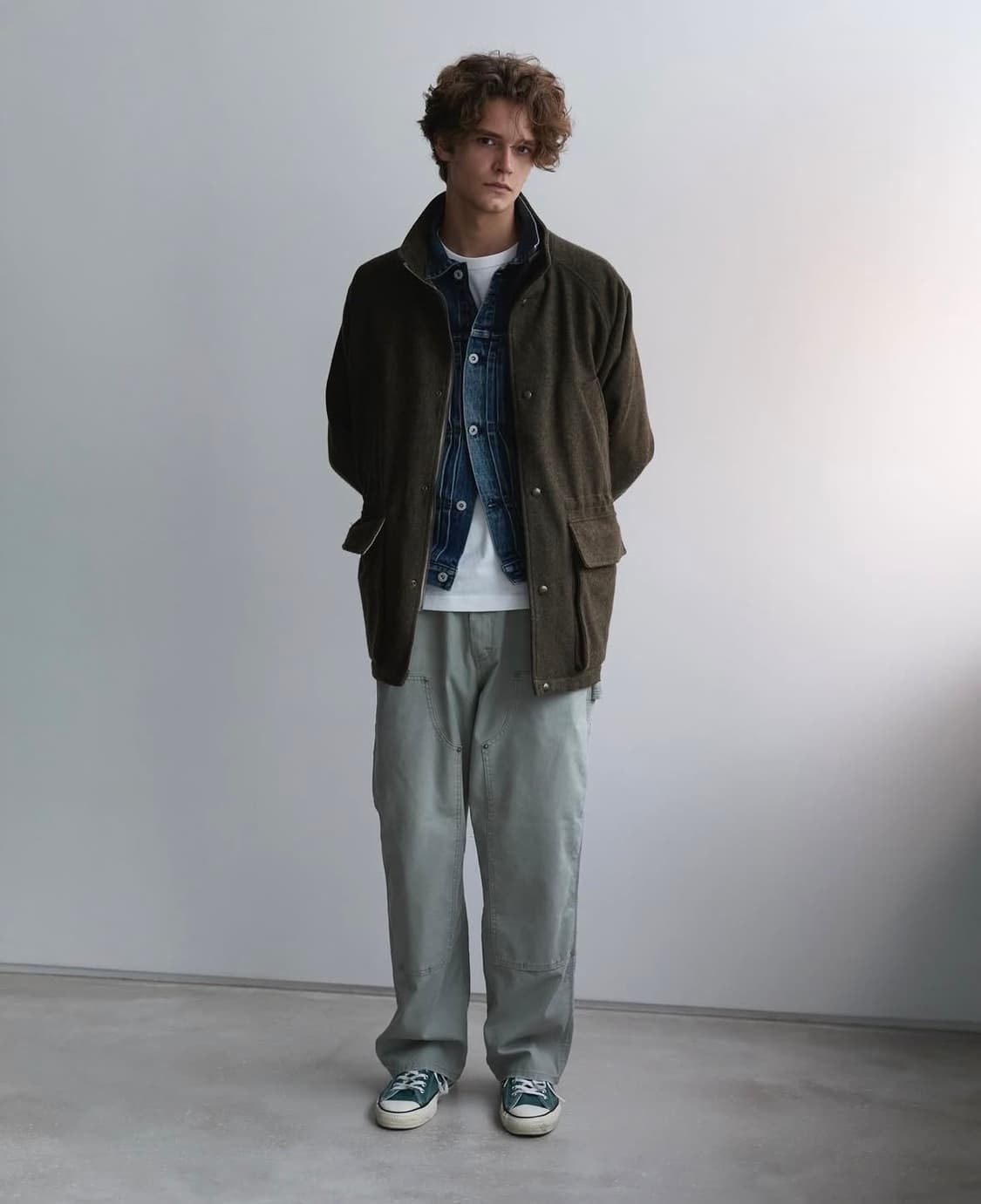 카키스 울 로버 파카 올리브 상품이미지9