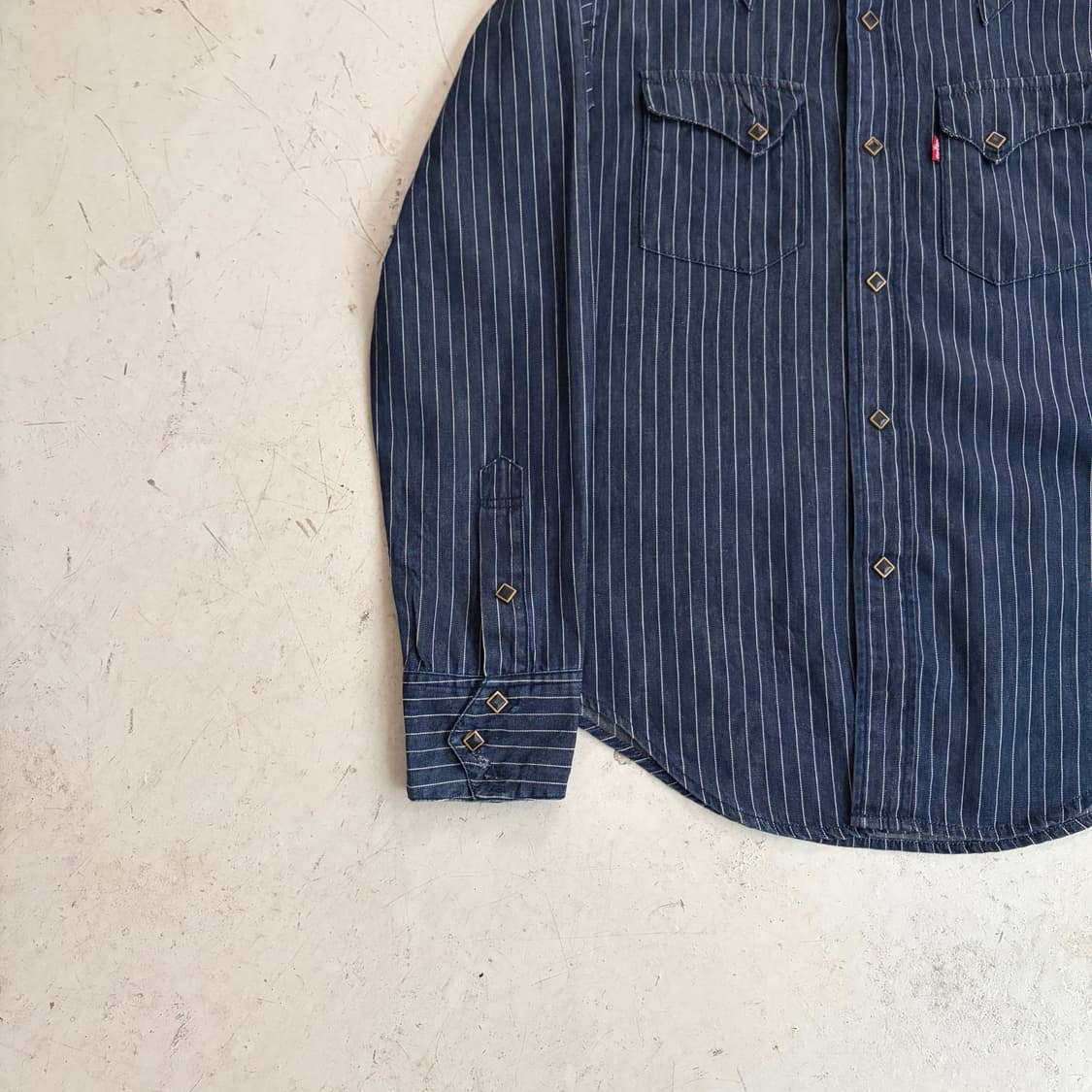 리바이스 레드탭 빈티지 와바시 웨스턴 셔츠 L 상품이미지3