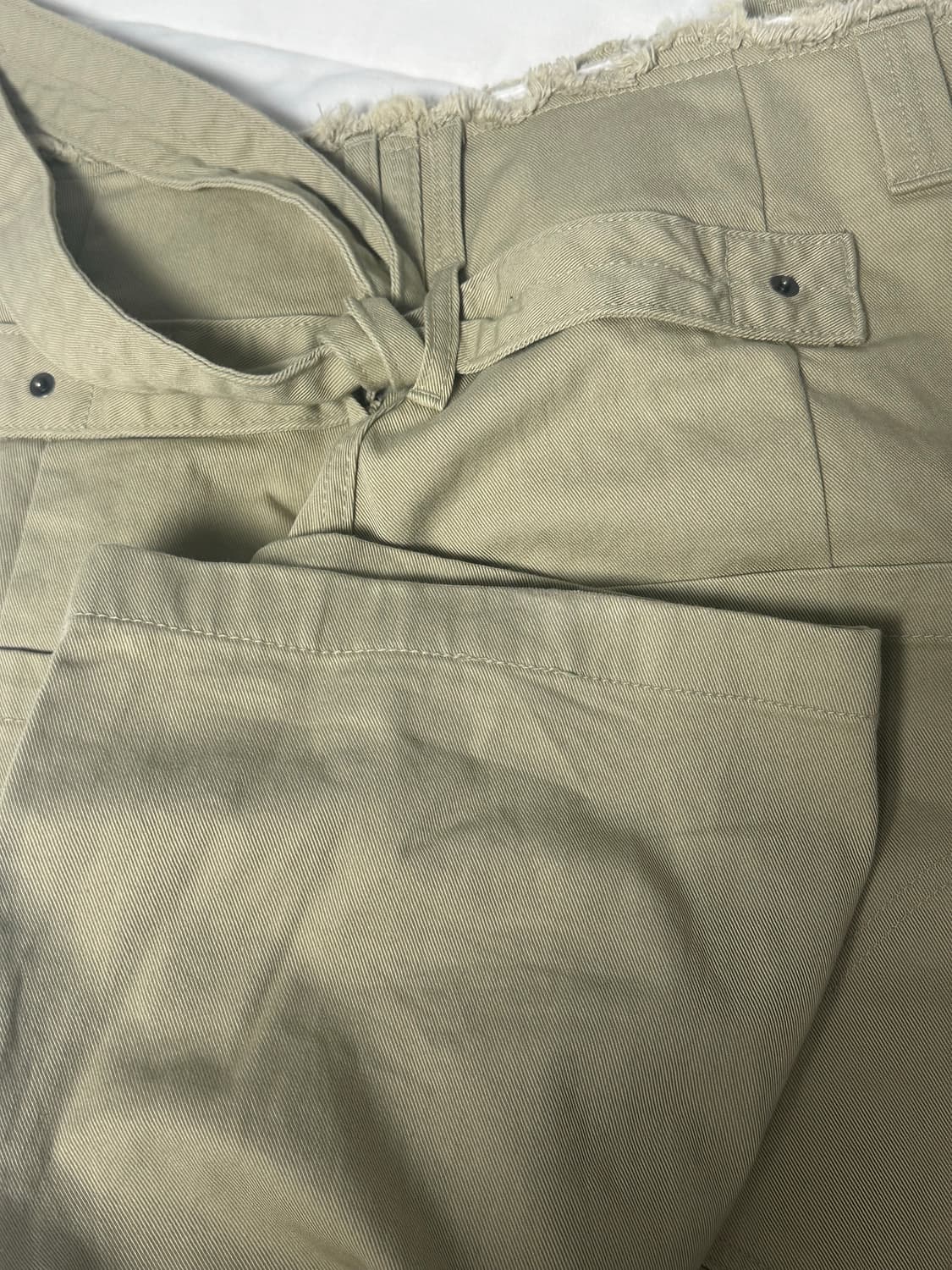 샵페어리 컷오프 코튼 맥시 팬츠 샌드베이지 상품이미지5