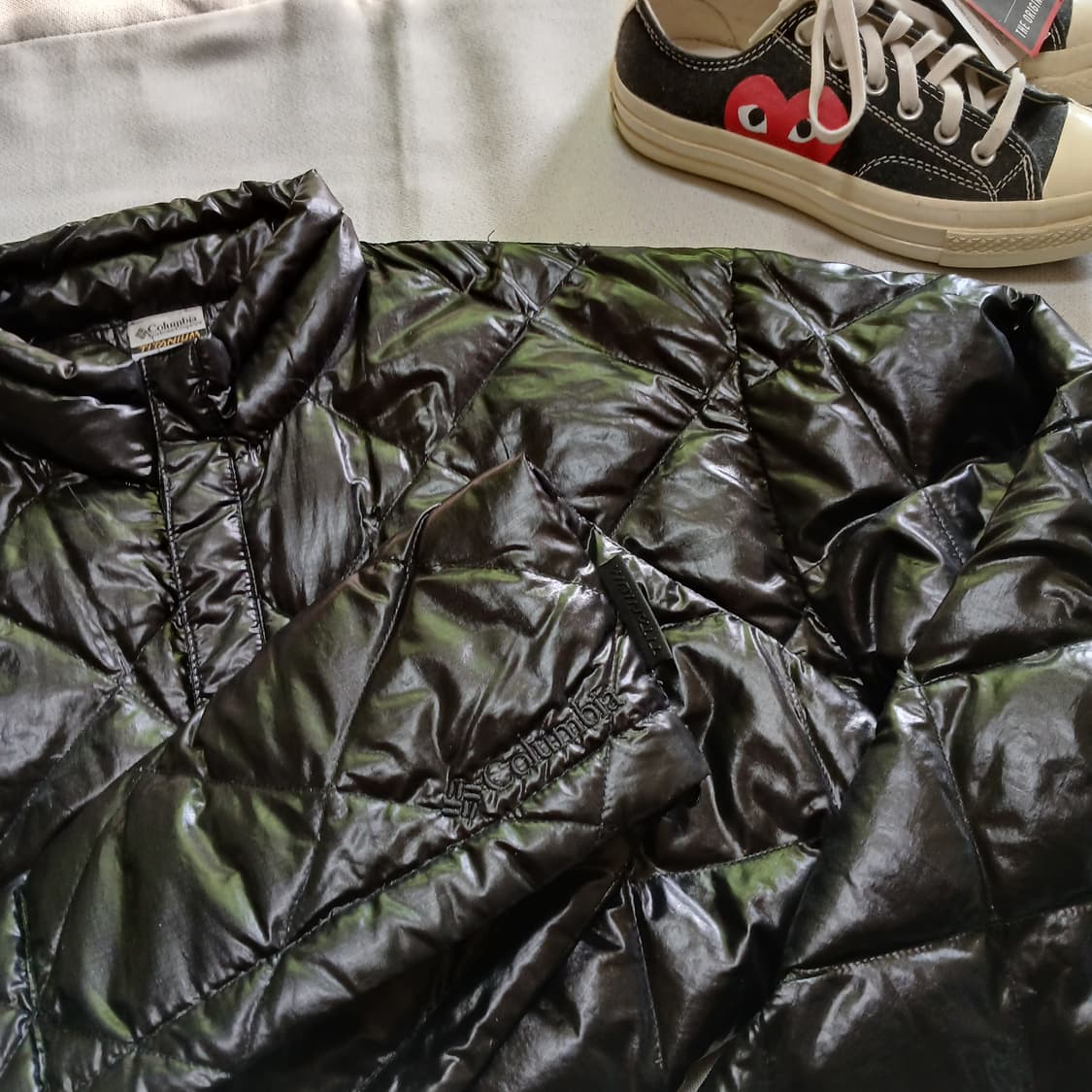 Columbia 컬럼비아 구스다운 퀄팅 단추 자켓 패딩 상품이미지10