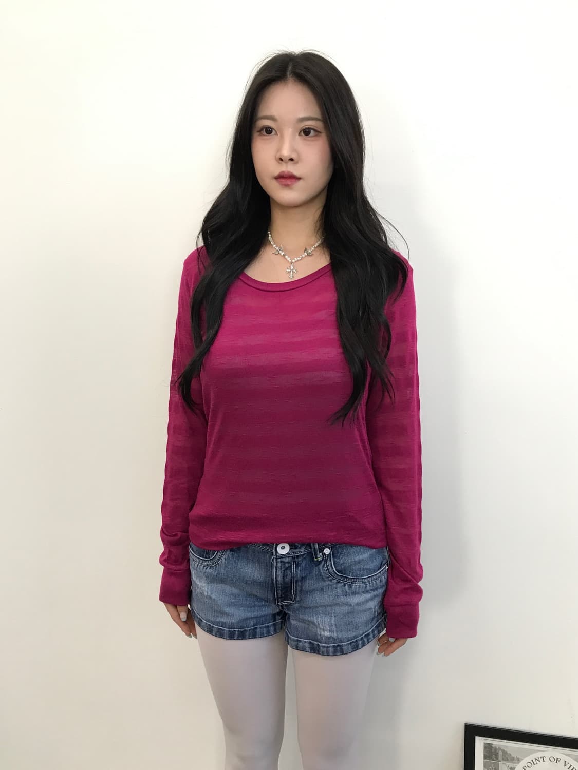 Planet Gold Magenta Layered Long Sleeve 상품이미지2