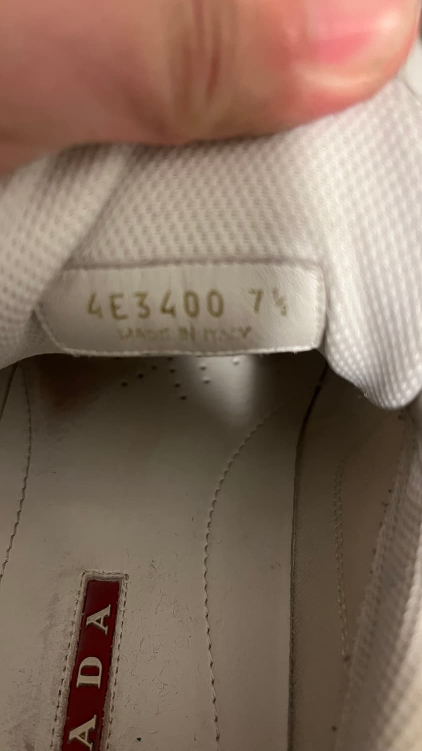 프라다 아메리카컵 화이트 7.5 상품이미지4