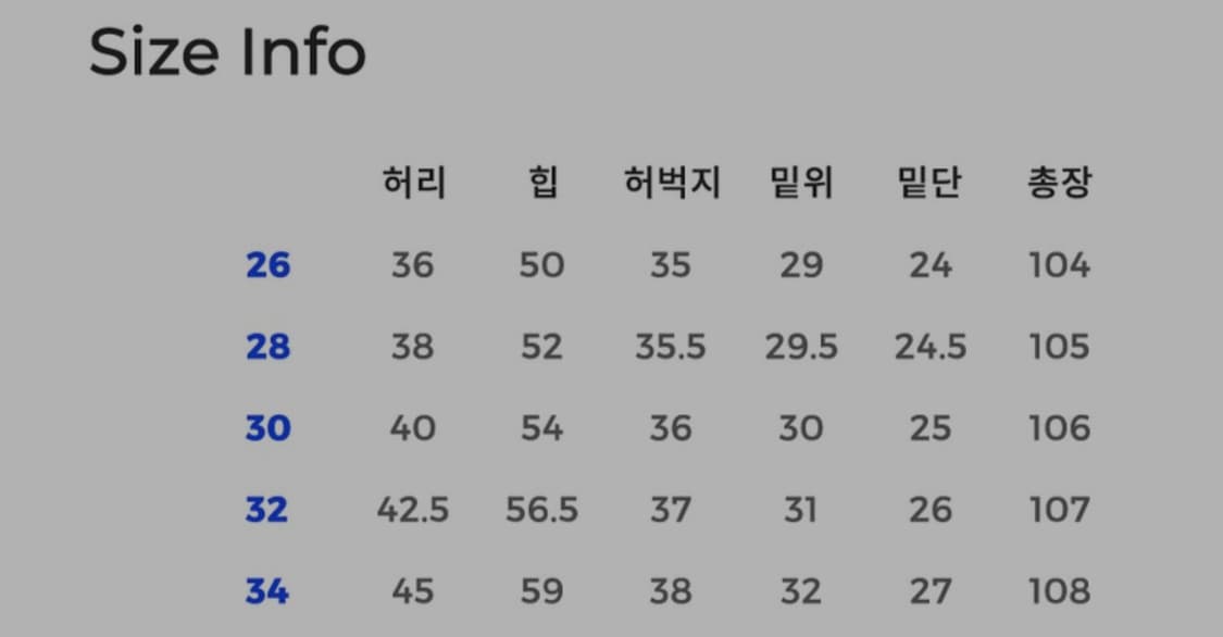 새제품)데케트 청바지 DCPT037YBlueB 상품이미지3