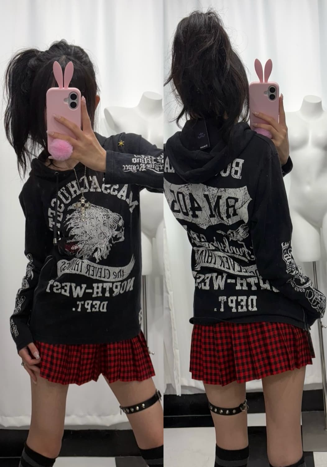 🎸블랙 프린팅 후디🎸 상품이미지1