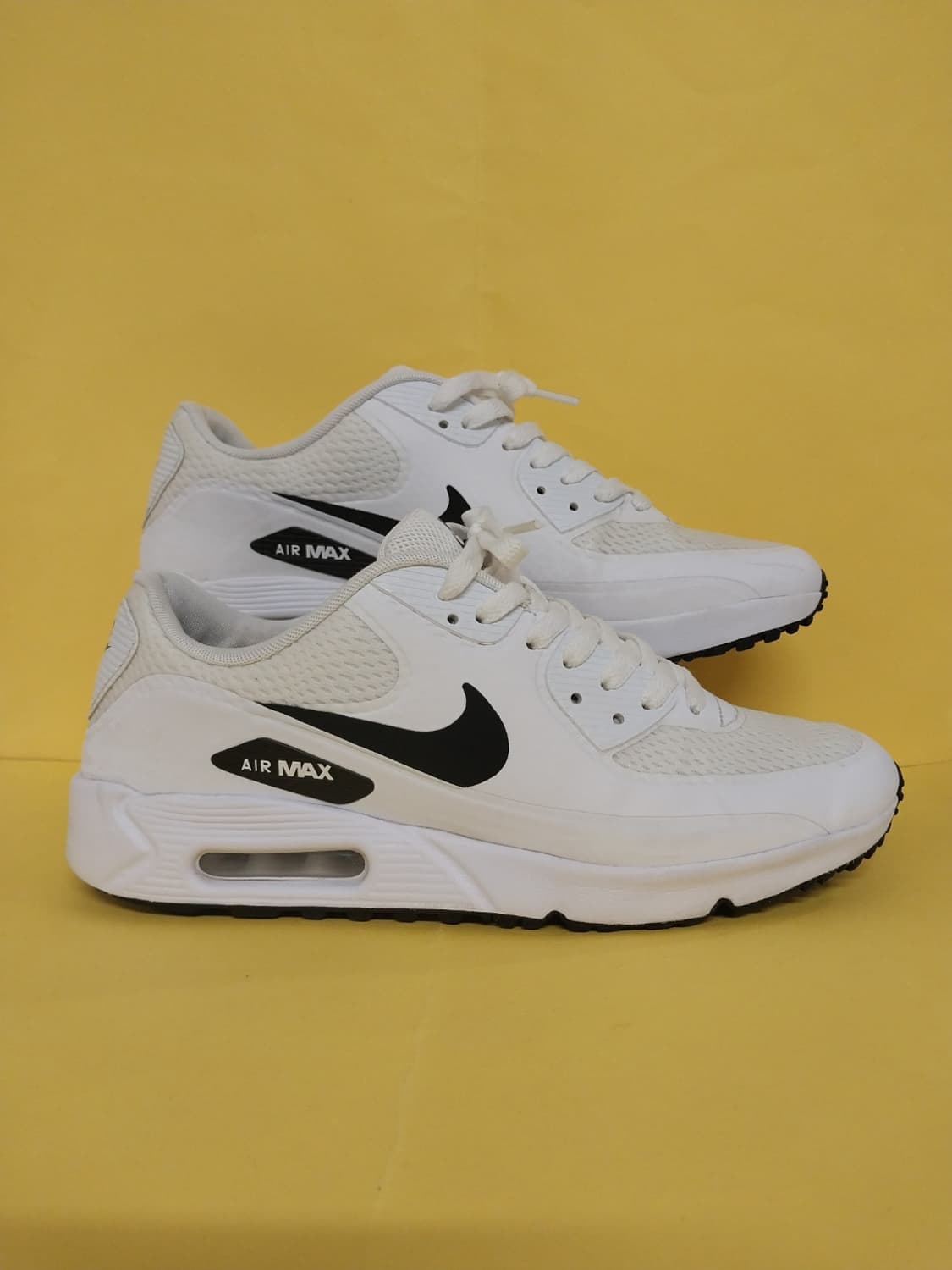 남성 나이키 에어맥스 90 G 화이트블랙 골프화, 운동화 (265) 상품이미지3