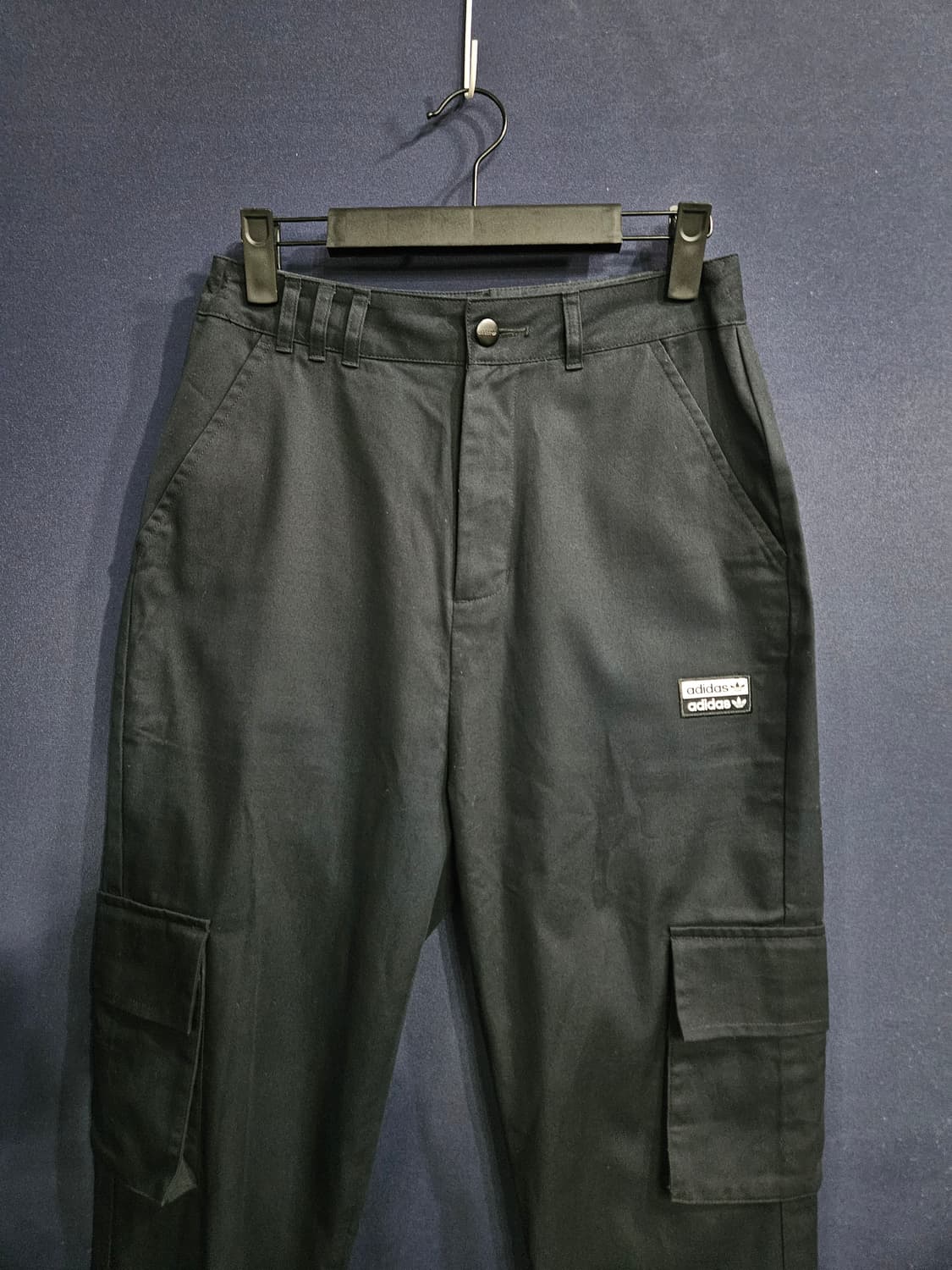 아디다스 블랙네이비 남성 허리 26 카고 조거팬츠  상품이미지7