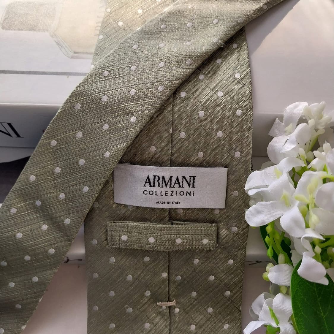 아르마니 꼴레지오니 실크 도트 넥타이 8.5cm A+등급 A1587
 상품이미지6