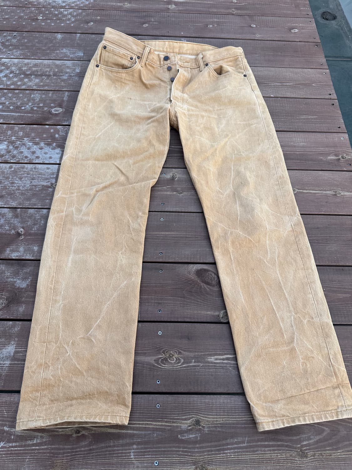 리바이스501 36/34 베이지 상품이미지1