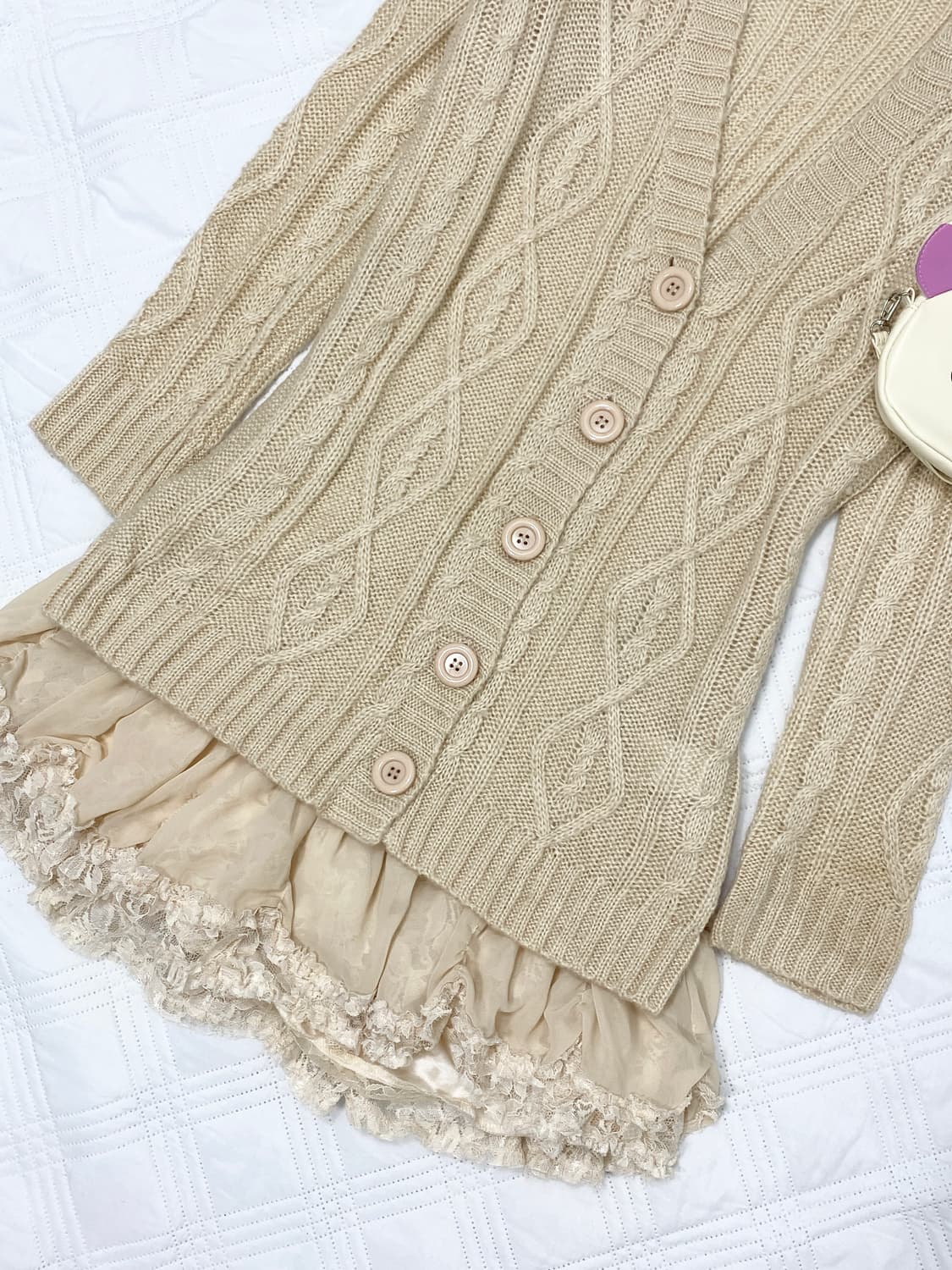 ꒰ঌ 세실맥비 코리락쿠마 니트 가디건 ໒꒱ 상품이미지2