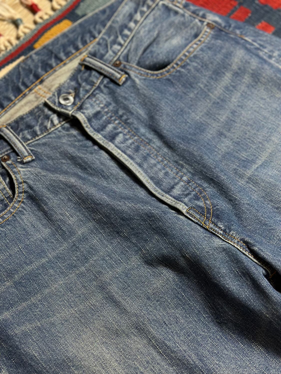 A.Presse 워시드 와이드 데님 팬츠 30 상품이미지3