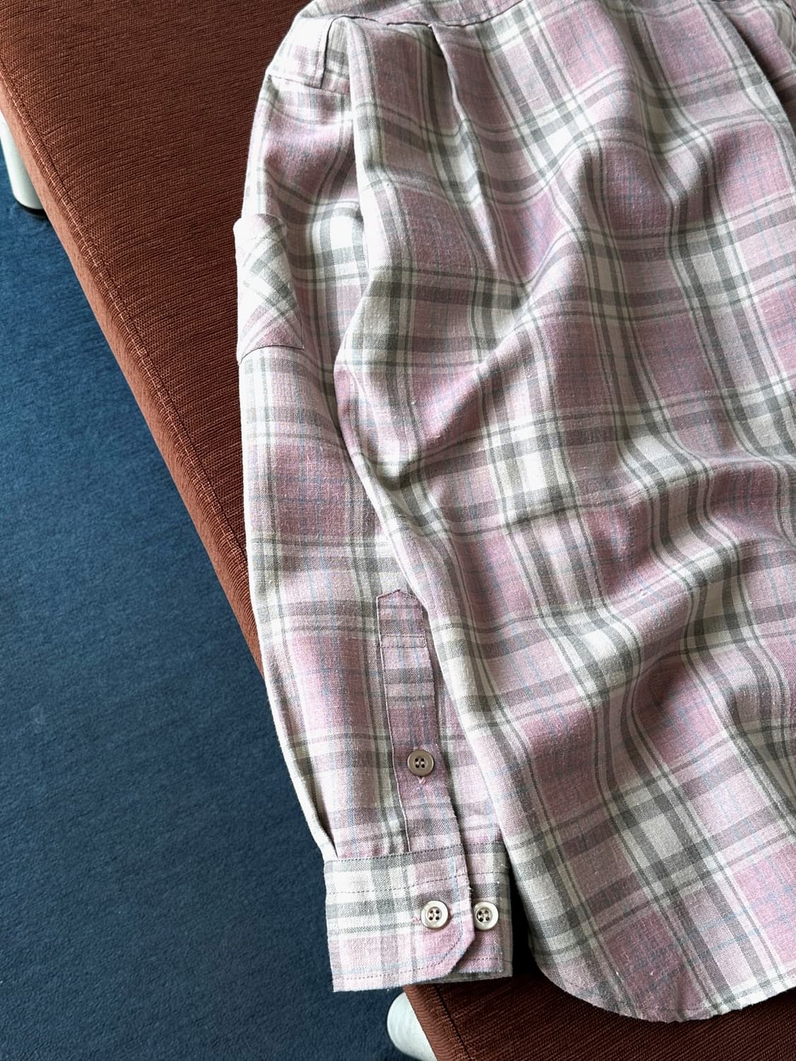 Linen blend design work shirt 상품이미지6