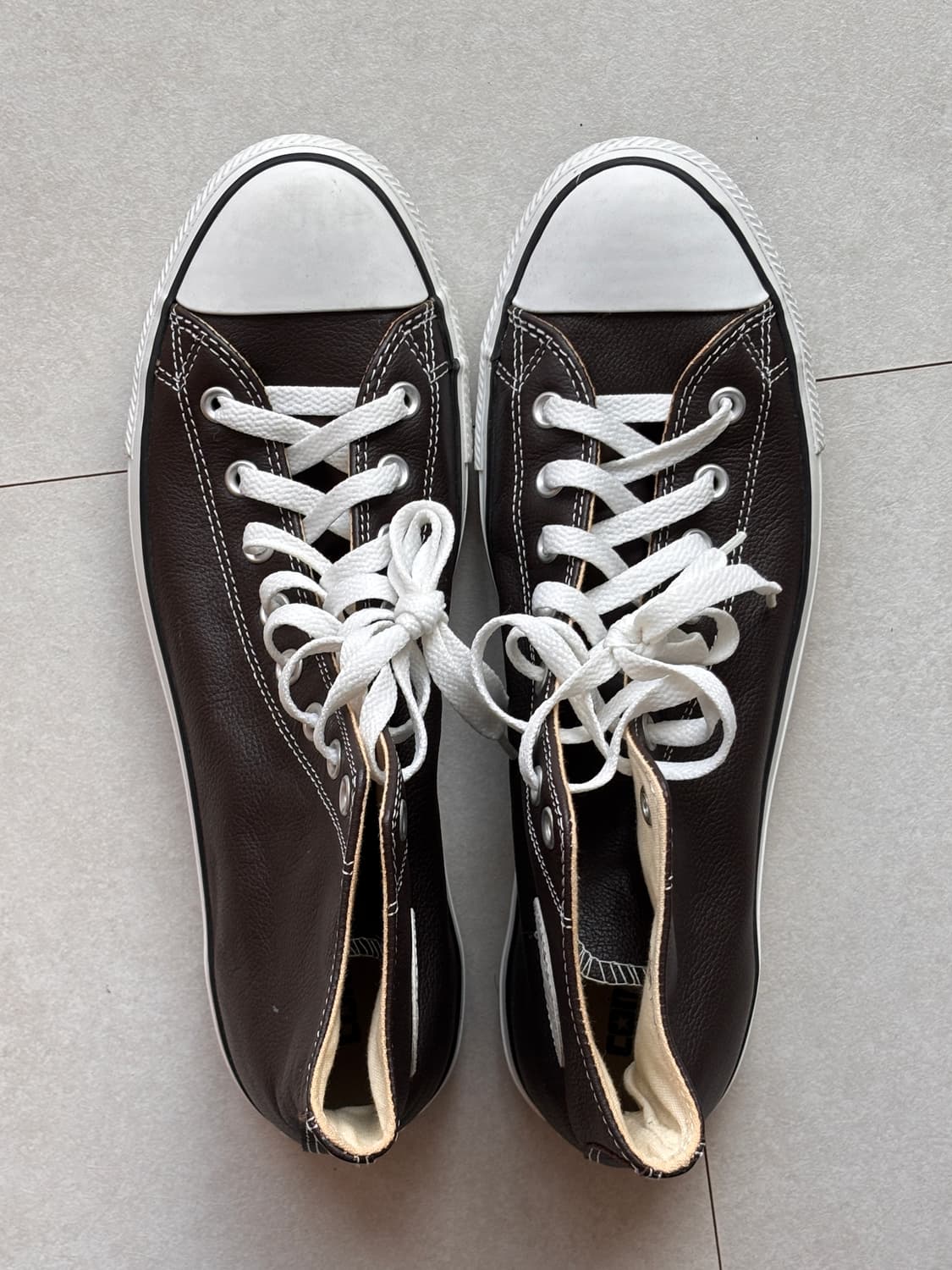 컨버스 올스타 레더 하이 브라운 290 상품이미지2