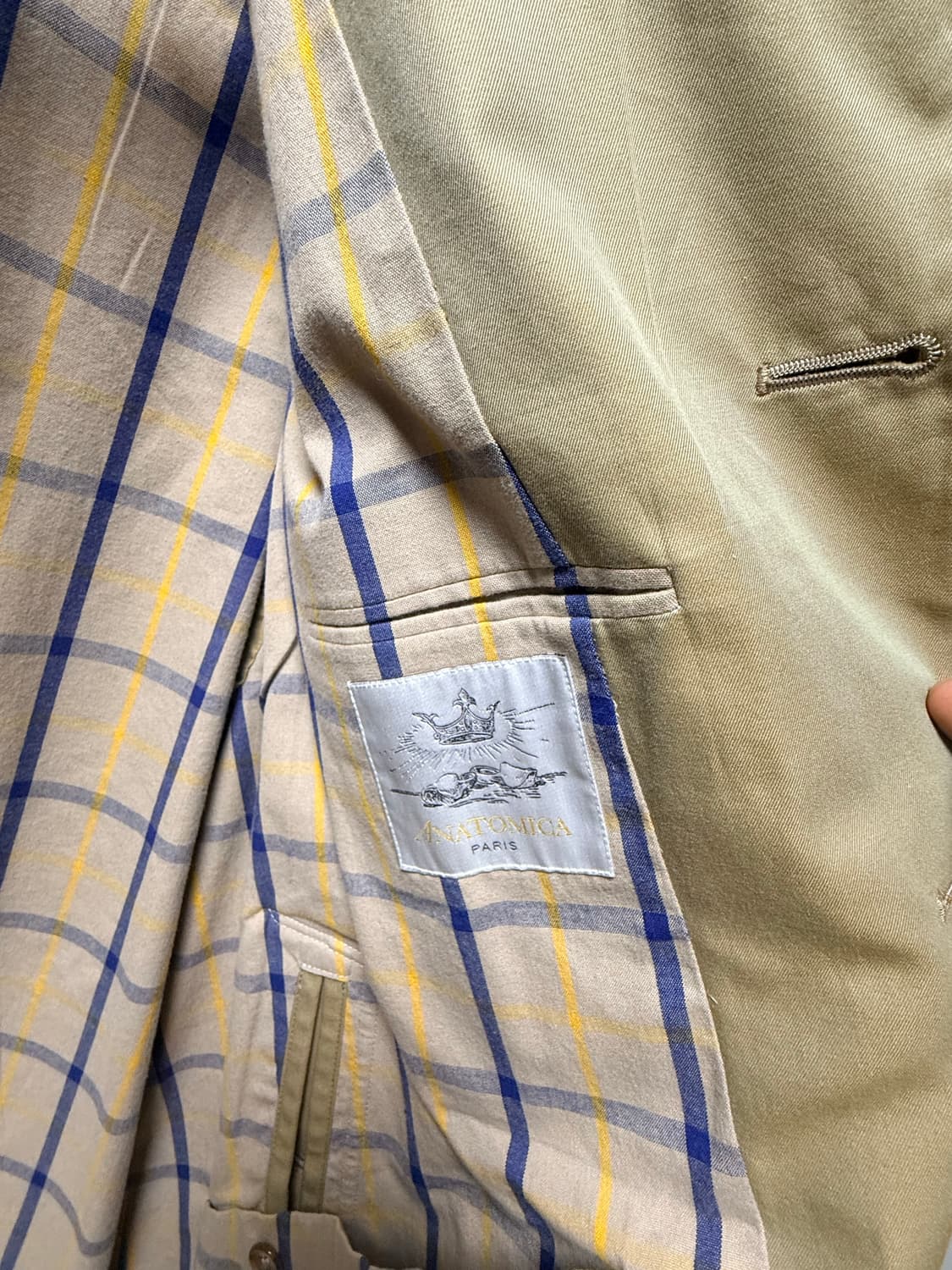 아나토미카 ANATOMICA 싱글 래글런 개버딘 코트 상품이미지4