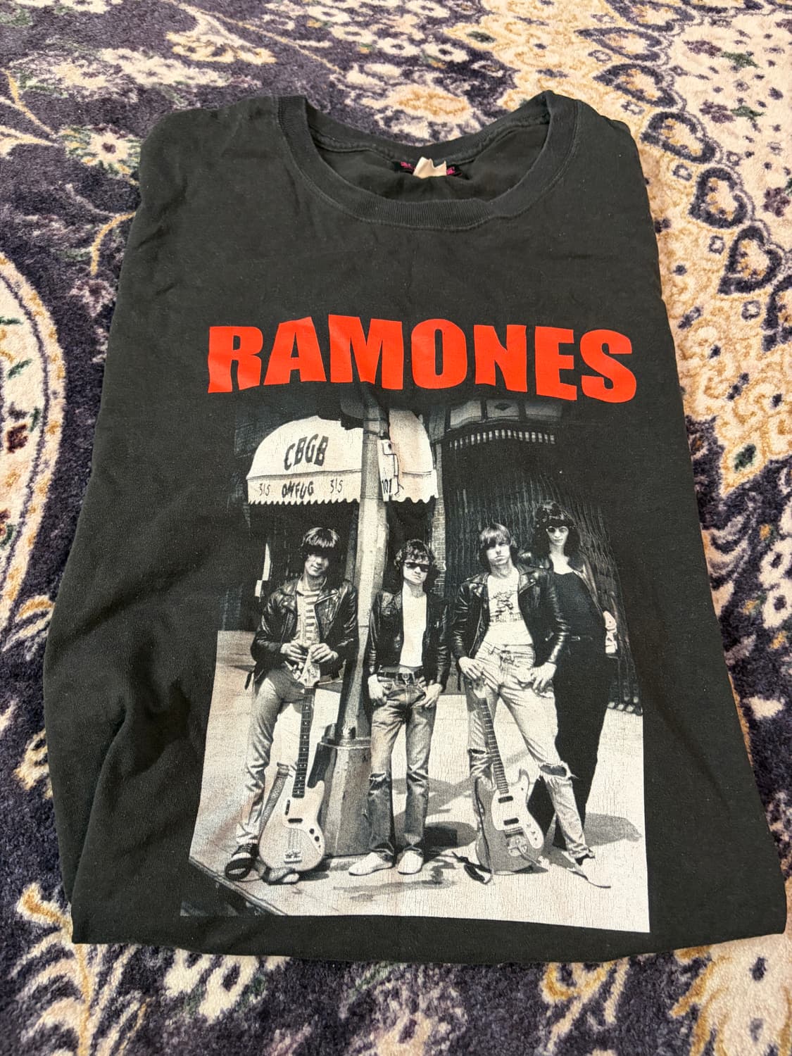 90's RAMONES Vintage Tee Black xxl 상품이미지1