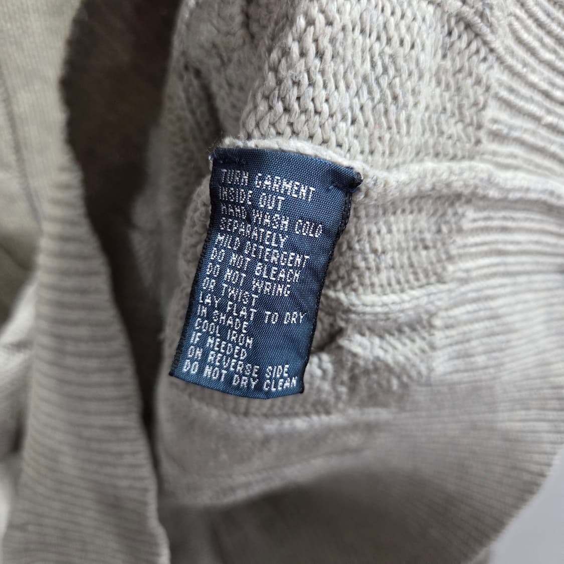 폴로랄프로렌 풀오버 하프집업 캐시미어 블랜드 케이블 니트 M 상품이미지3