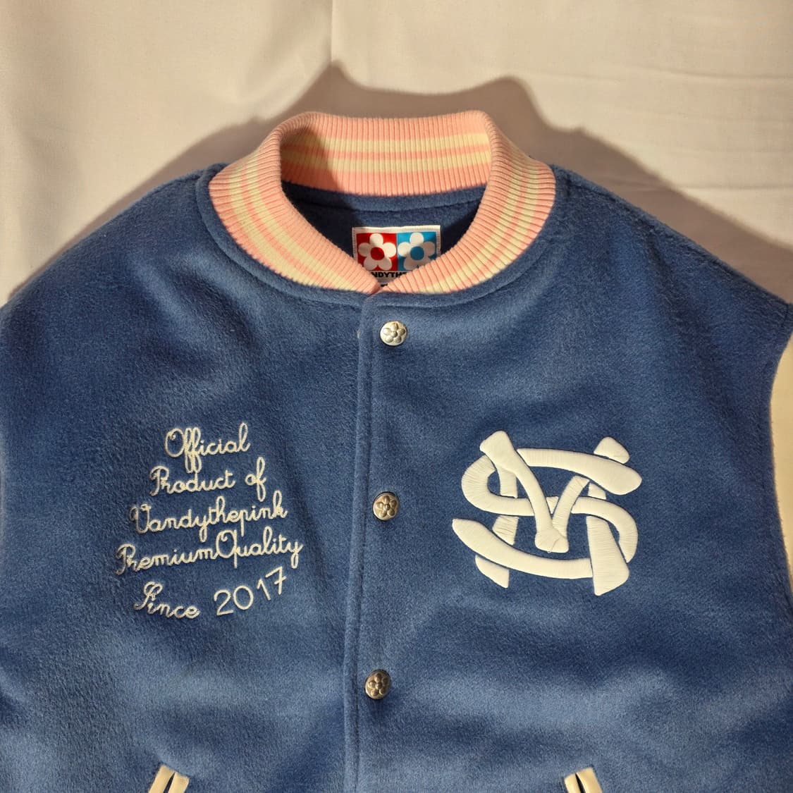 [M]반디더핑크 X SM 엔터테이먼트 아티스트 바시티 자켓 상품이미지2