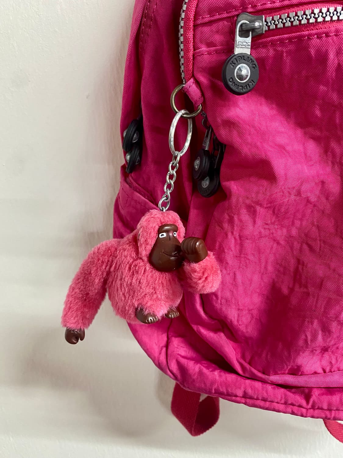 키플링 핑크 나일론 백팩 상품이미지2