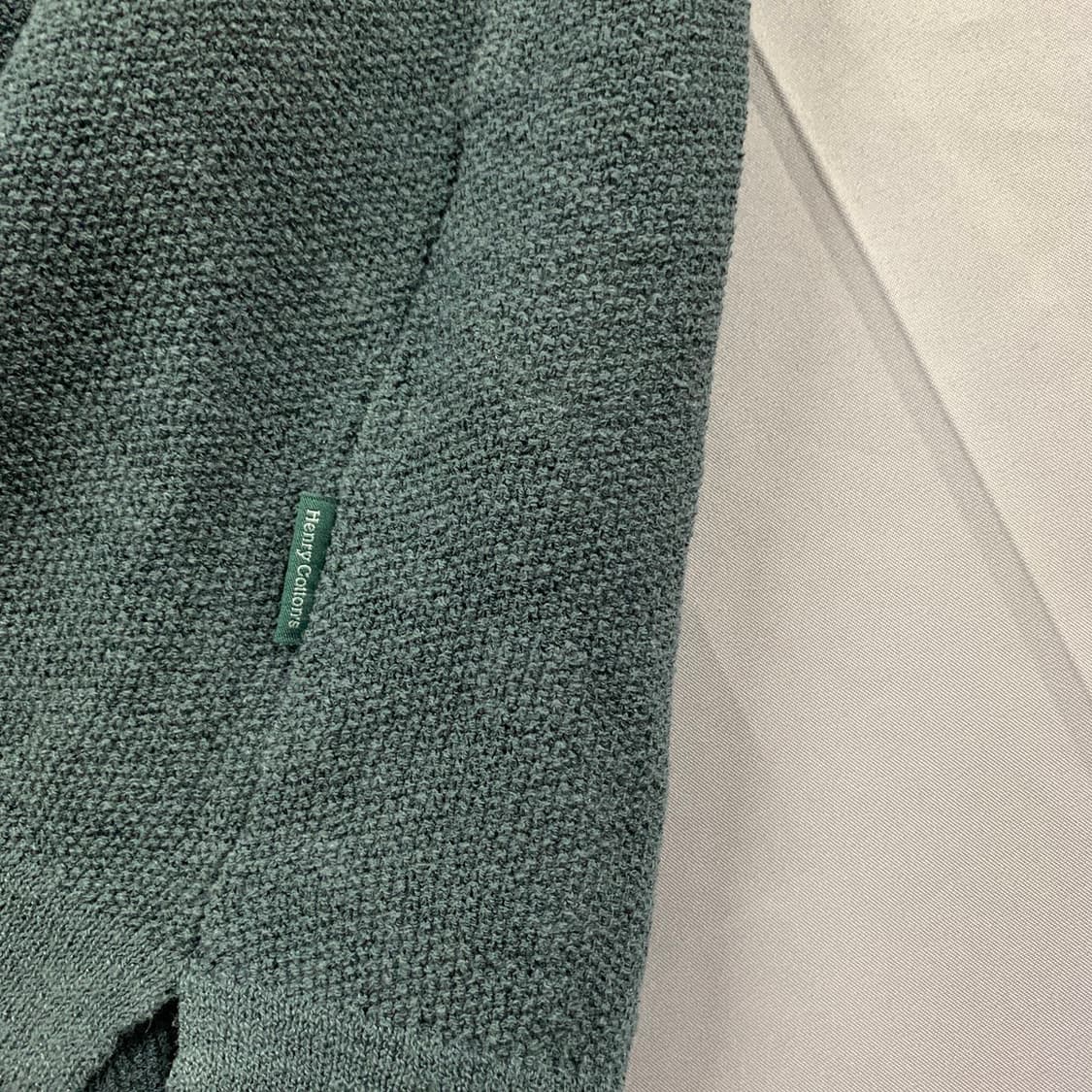 L 헨리코튼 그린 니트 PK 폴로 오픈 반팔 카라티 상품이미지3