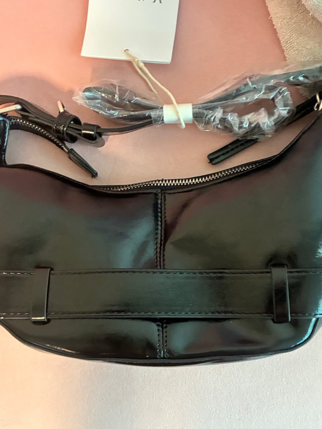 (새상품) 마뗑킴 가방 벨티드 숄더백 블랙 상품이미지5