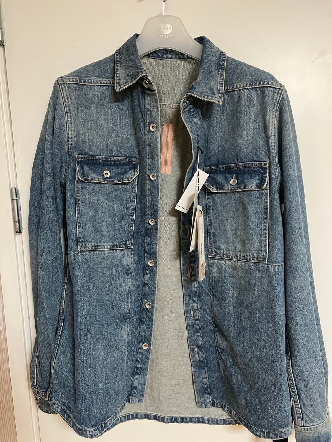 릭오웬스 rick owens 25ss denim shirts 데님 셔츠 상품이미지1