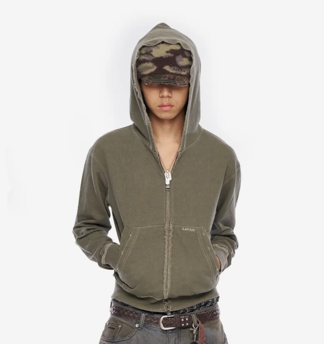 아캄 후드집업카키(새상품) 상품이미지2