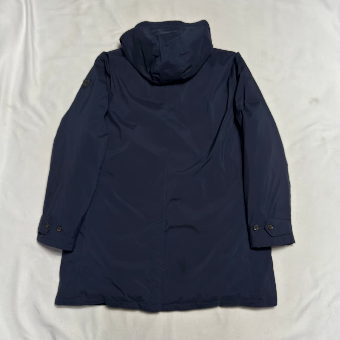 XL 폴로랄프로렌 탈부착 모자 화이트 덕 다운 롱 패딩 상품이미지3