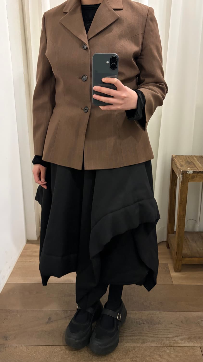 90's Brown Stripe Jacket 상품이미지4