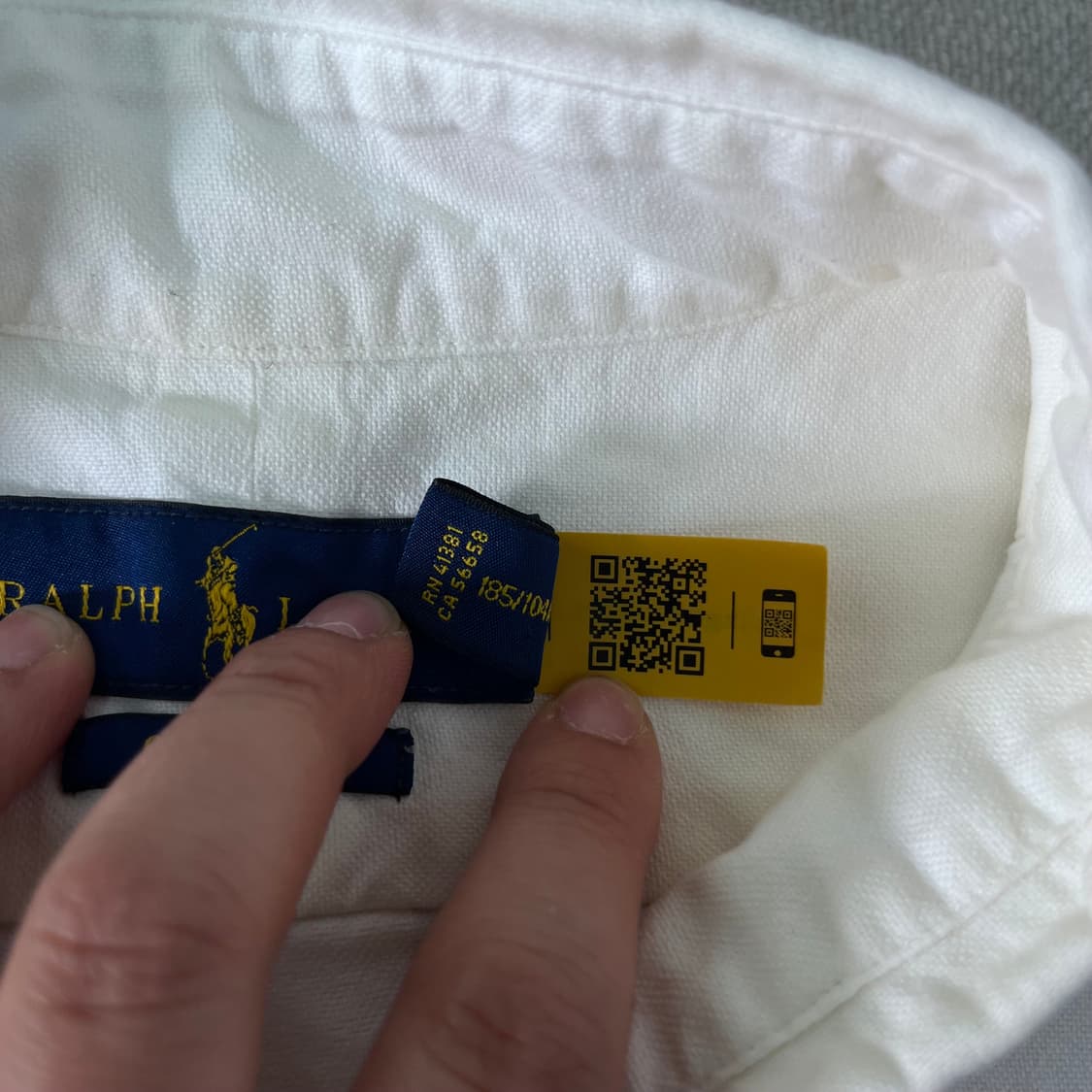 105 폴로랄프로렌 신형 커스텀핏 코튼 화이트 셔츠 상품이미지5