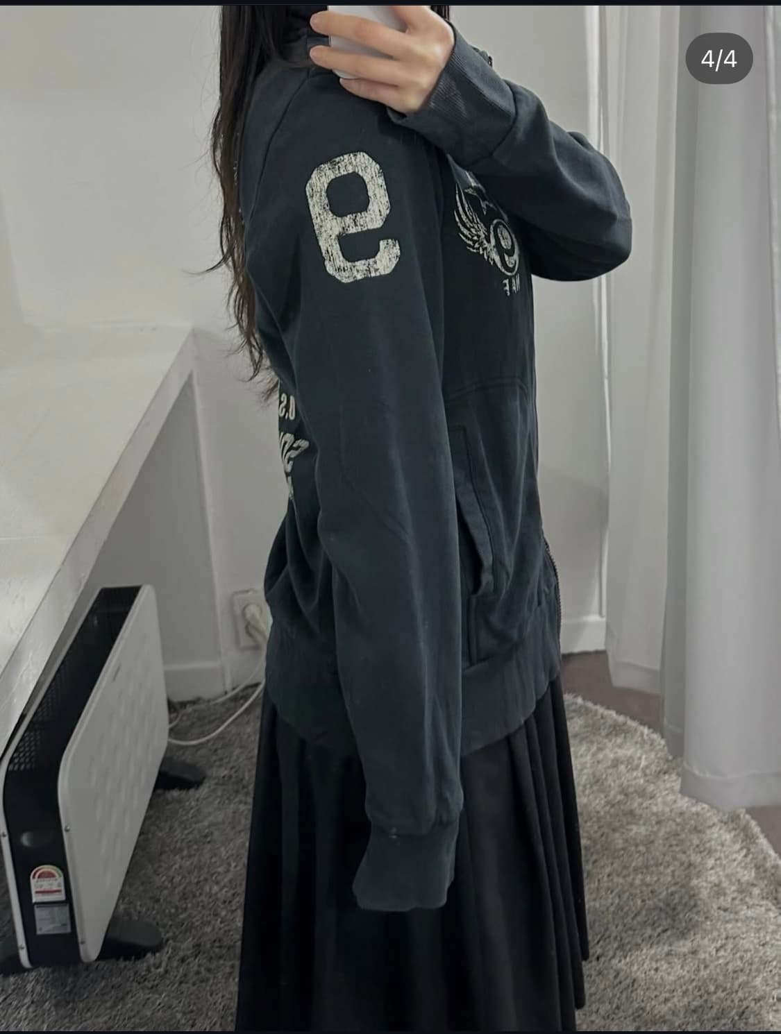 purple&yellow printing twoway zipup 상품이미지4