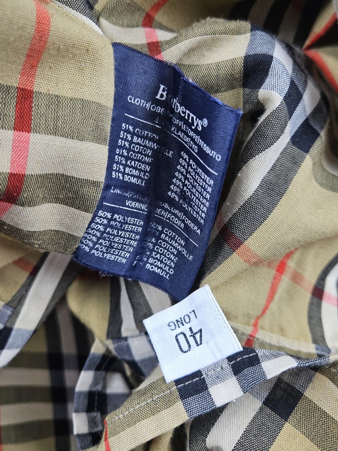 버버리 노바체크 헌팅트림 트렌치 코트 ( 40 ) / 10593 상품이미지8