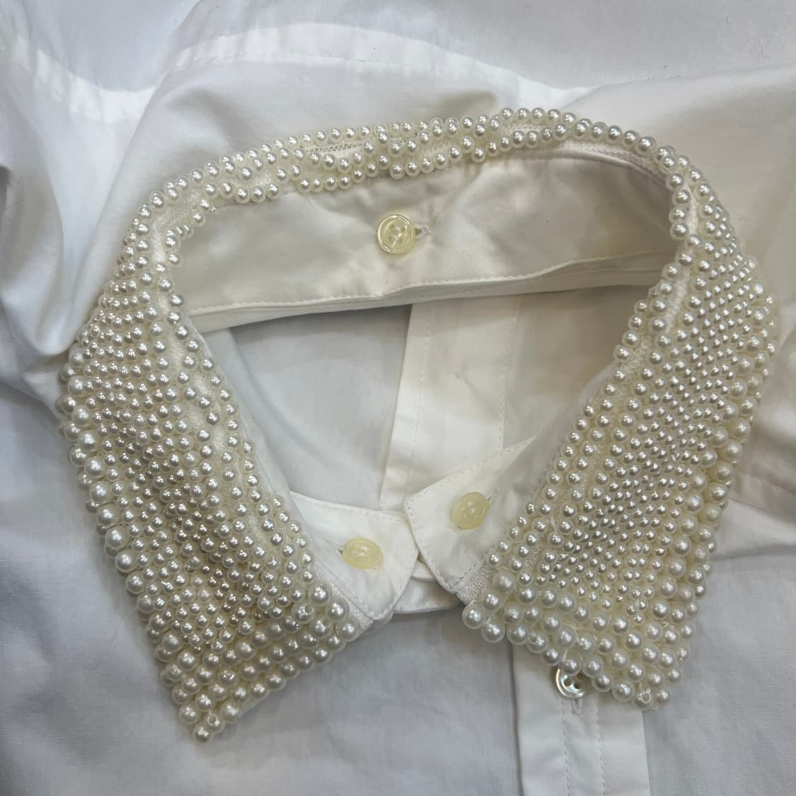 BLANC basque 진주카라 셔츠 상품이미지4