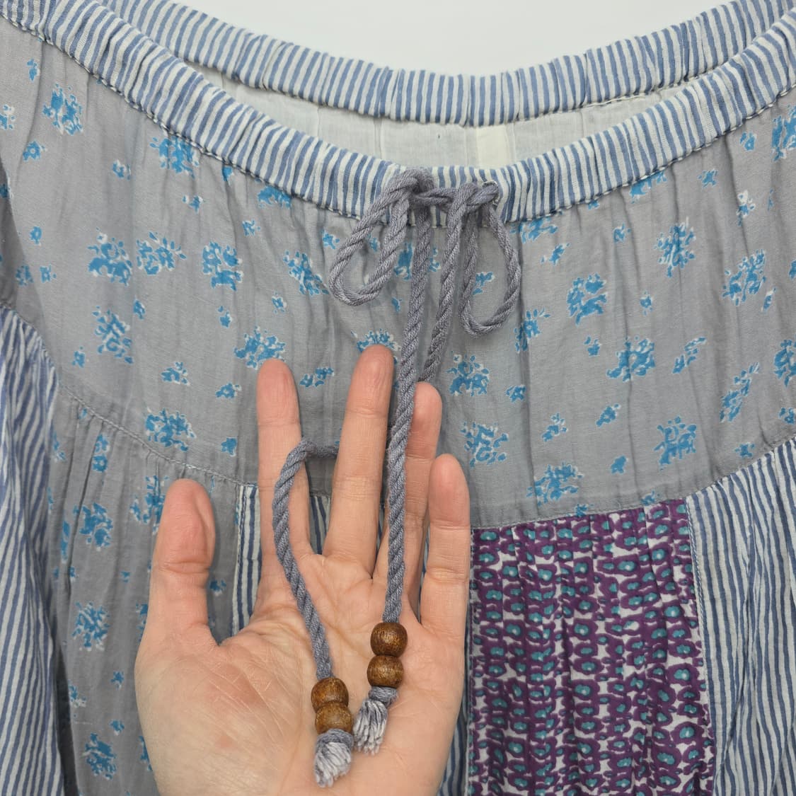 일본빈티지 패치워크 플라워 패턴 스커트 모리걸 상품이미지2